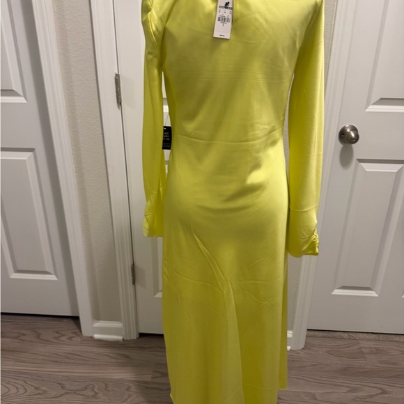 Express Vibrant Yellow Long Sleeve Dress - Picture 6 of 7